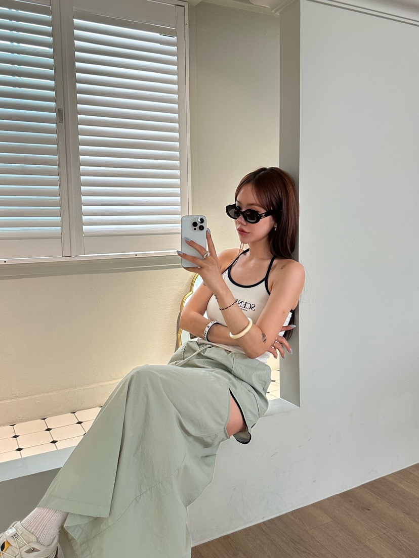 ZERO ZERO韓國直郵女裝新品熱賣職業24春夏人氣吊帶背心ASHTOE吊帶/背心