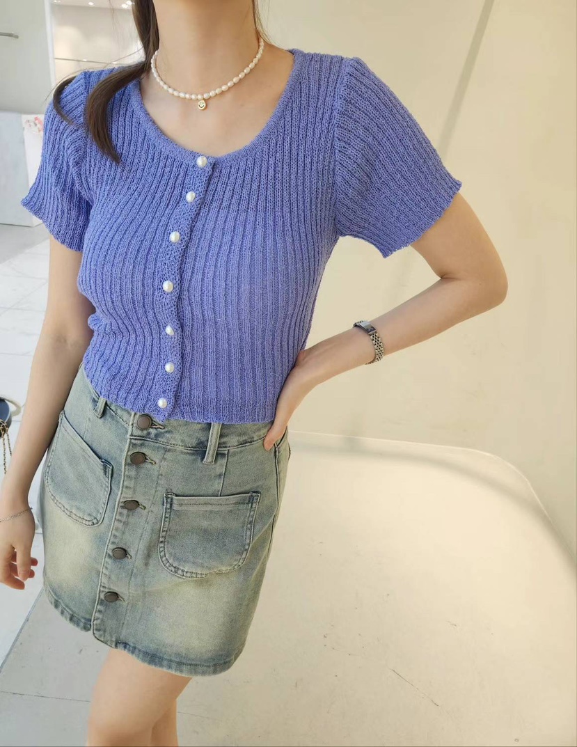 LULULALLA韓國直郵東大門實拍女裝新品時尚人氣真品休閑針織衫LULULALLA針織衫