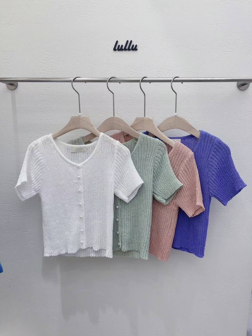 LULULALLA韓國直郵東大門實拍女裝新品時尚人氣真品休閑針織衫LULULALLA針織衫