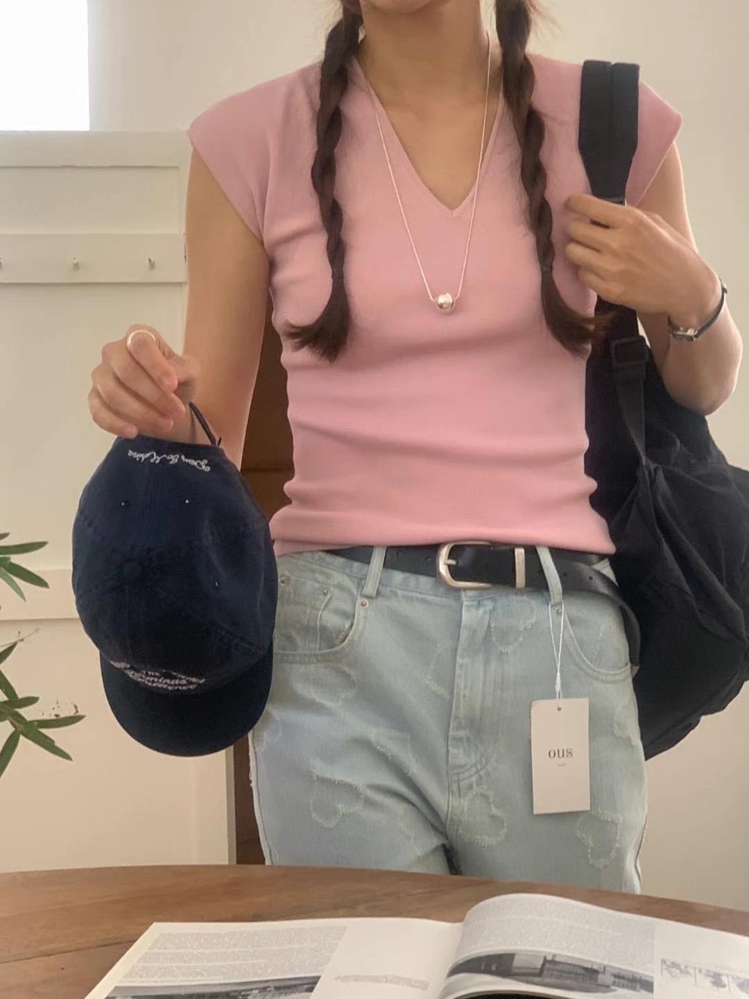 OUS.SEOUL韓國直郵東大門代購女裝新品推薦職業熱賣針織衫OUS.SEOUL針織衫圖色1