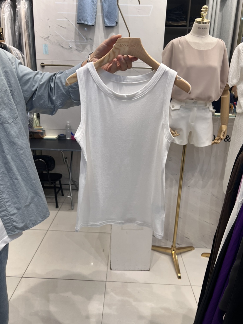 SOO JUNE韓國直郵女裝新款熱賣推薦時尚24春夏人氣吊帶背心SOO JUNE吊帶/背心