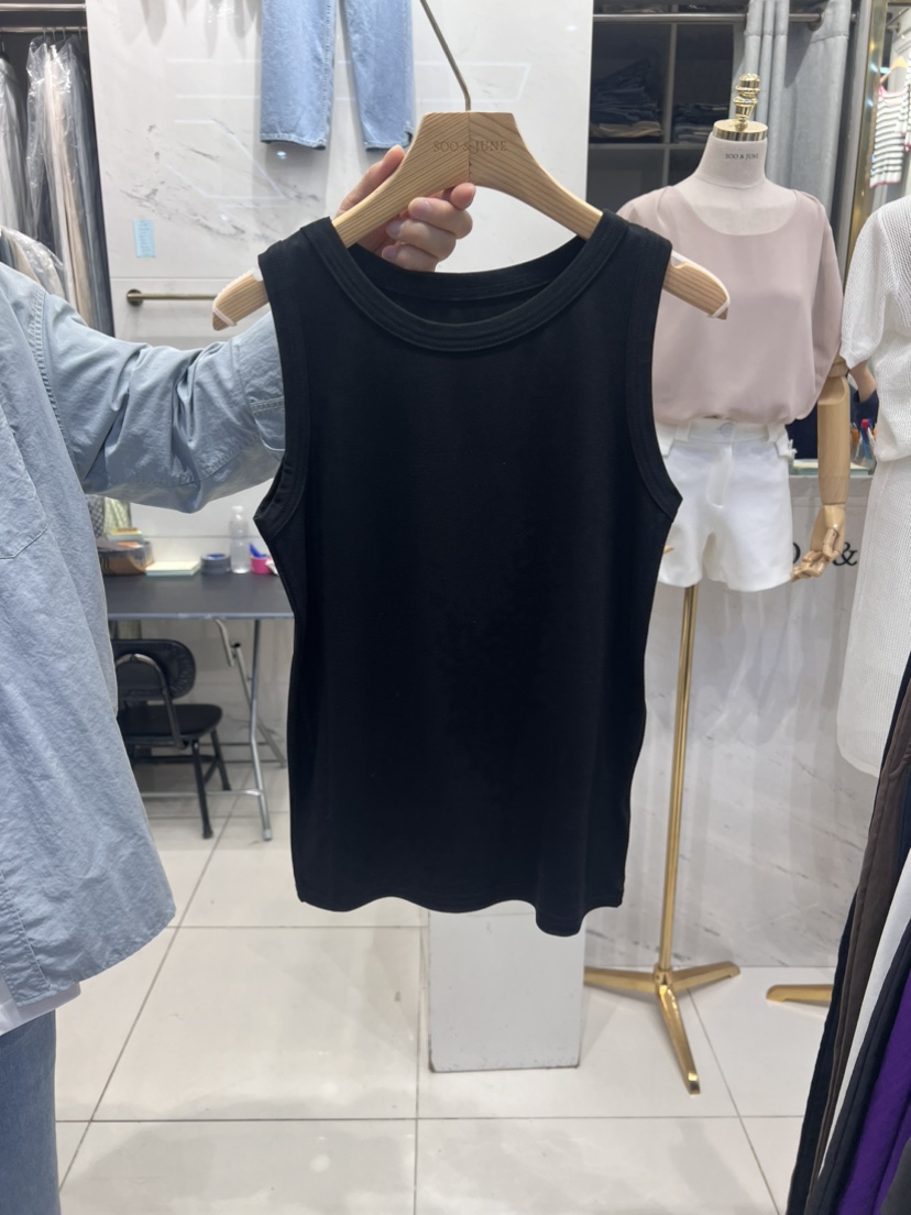 SOO JUNE韓國直郵女裝新款熱賣推薦時尚24春夏人氣吊帶背心SOO JUNE吊帶/背心圖色2