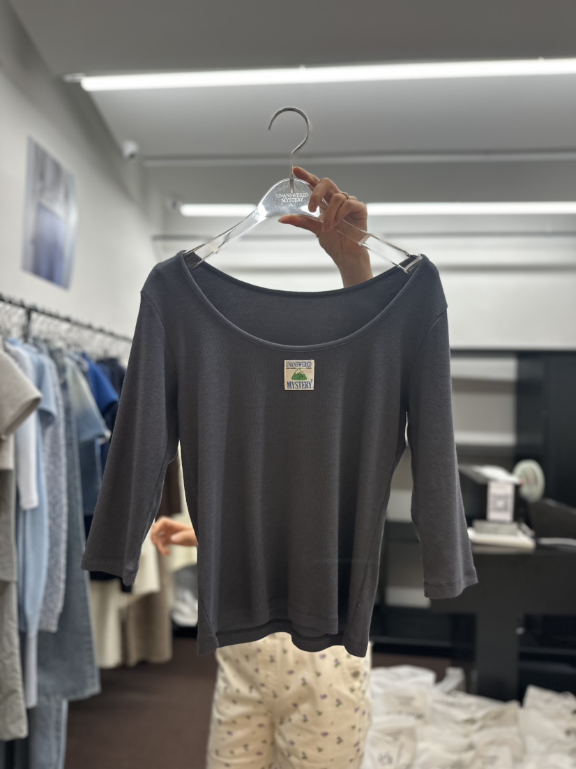 UNANSWERED/MYSTERY韓國直郵東大門代購女裝新品休閑長袖T恤UNANSWERED/MYSTERY長袖T恤圖色5