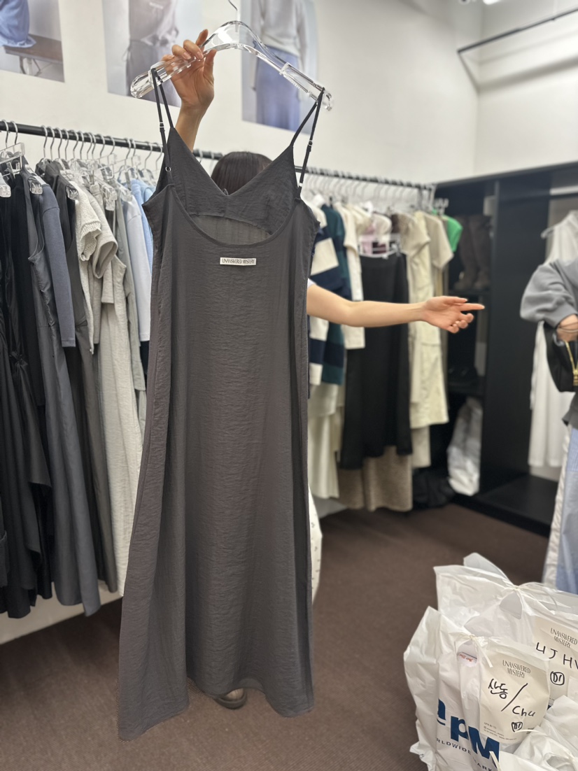 UNANSWERED/MYSTERY直郵韓國代購女裝新品熱賣24春夏連衣裙UNANSWERED/MYSTERY連衣裙