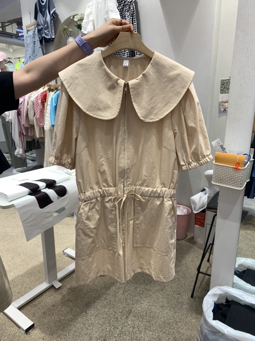 VIRUS韓國直郵東大門代購女裝新款休閑熱賣24春夏真品連體褲VIRUS連體褲圖色2