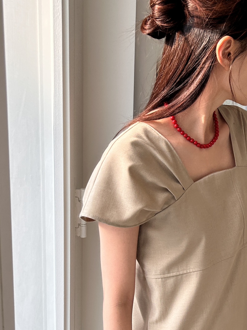ME MO韓國直郵東大門代購女裝新款24春夏時尚休閑連衣裙ME MO連衣裙