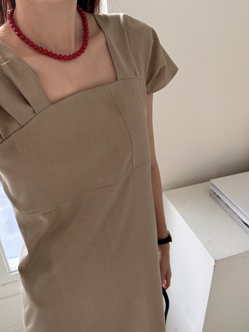 ME MO韓國直郵東大門代購女裝新款24春夏時尚休閑連衣裙ME MO連衣裙