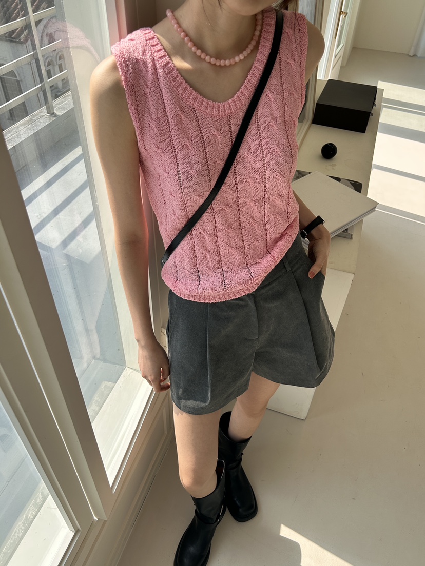 ME MO韓國直郵女裝新款真品24春夏時尚職業推薦吊帶背心ME MO吊帶/背心