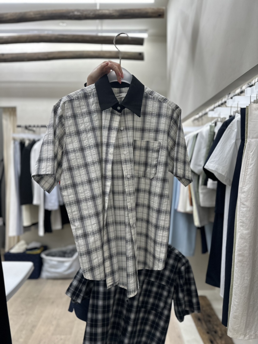 Waller韓國直郵東大門實拍女裝新款人氣職業24春夏襯衫蕾絲衫NOTHING襯衫/蕾絲衫
