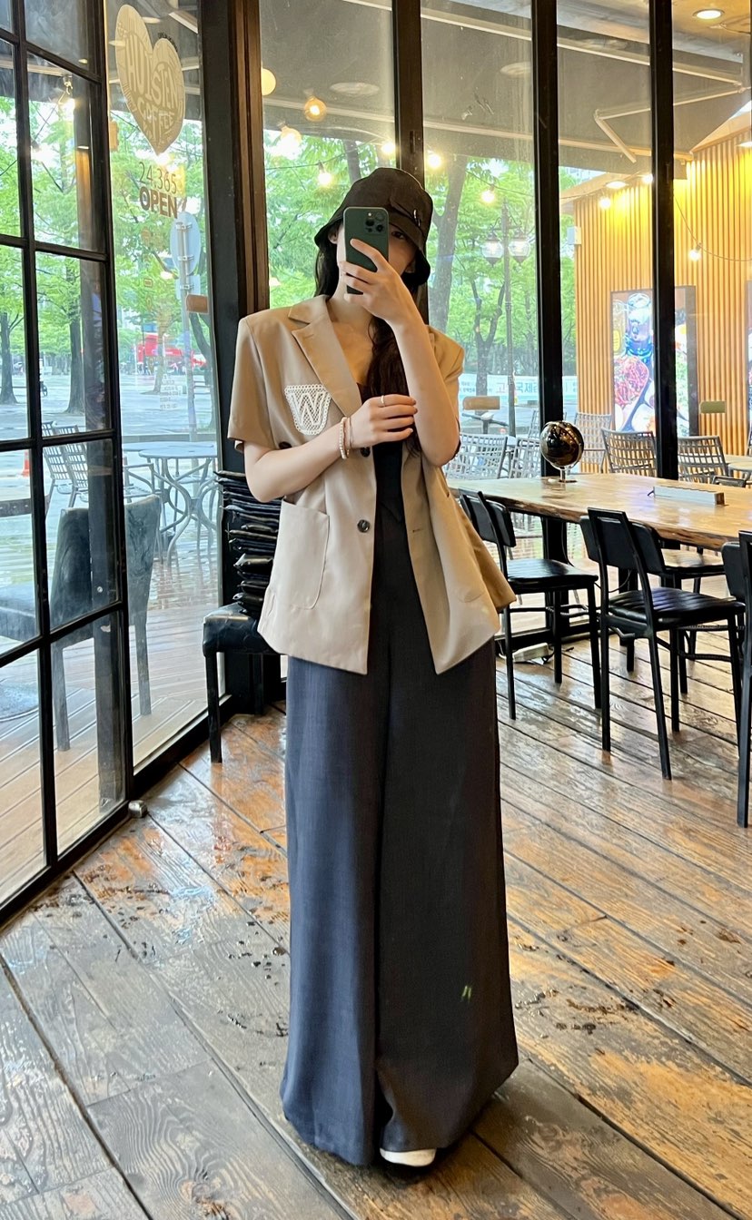 AVEC-OT韓國直郵東大門實拍女裝新款時尚休閑真品職業夾克EIGHTGLOW夾克