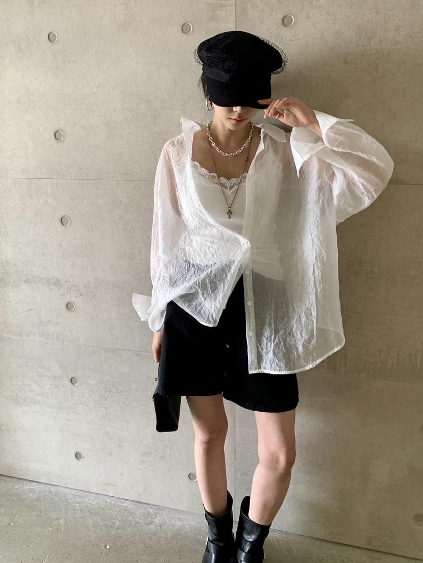 DAVICHI直郵韓國代購女裝新品真品推薦時尚熱賣24春夏襯衫蕾絲衫DAVICHI襯衫/蕾絲衫