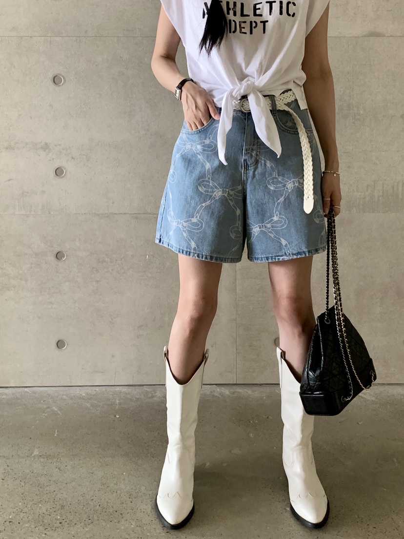 DAVICHI韓國直郵女裝新款休閑推薦人氣24春夏熱賣牛仔褲腰帶DAVICHI牛仔褲