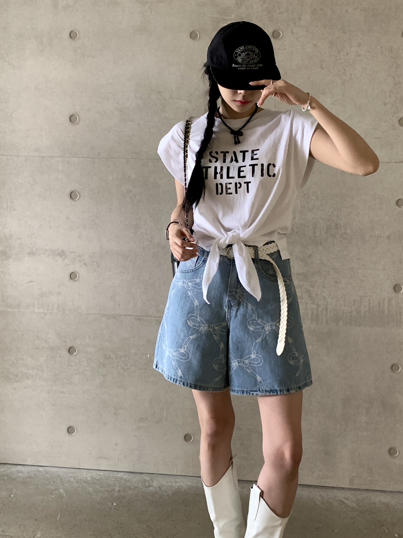 DAVICHI韓國直郵女裝新款休閑推薦人氣24春夏熱賣牛仔褲腰帶DAVICHI牛仔褲