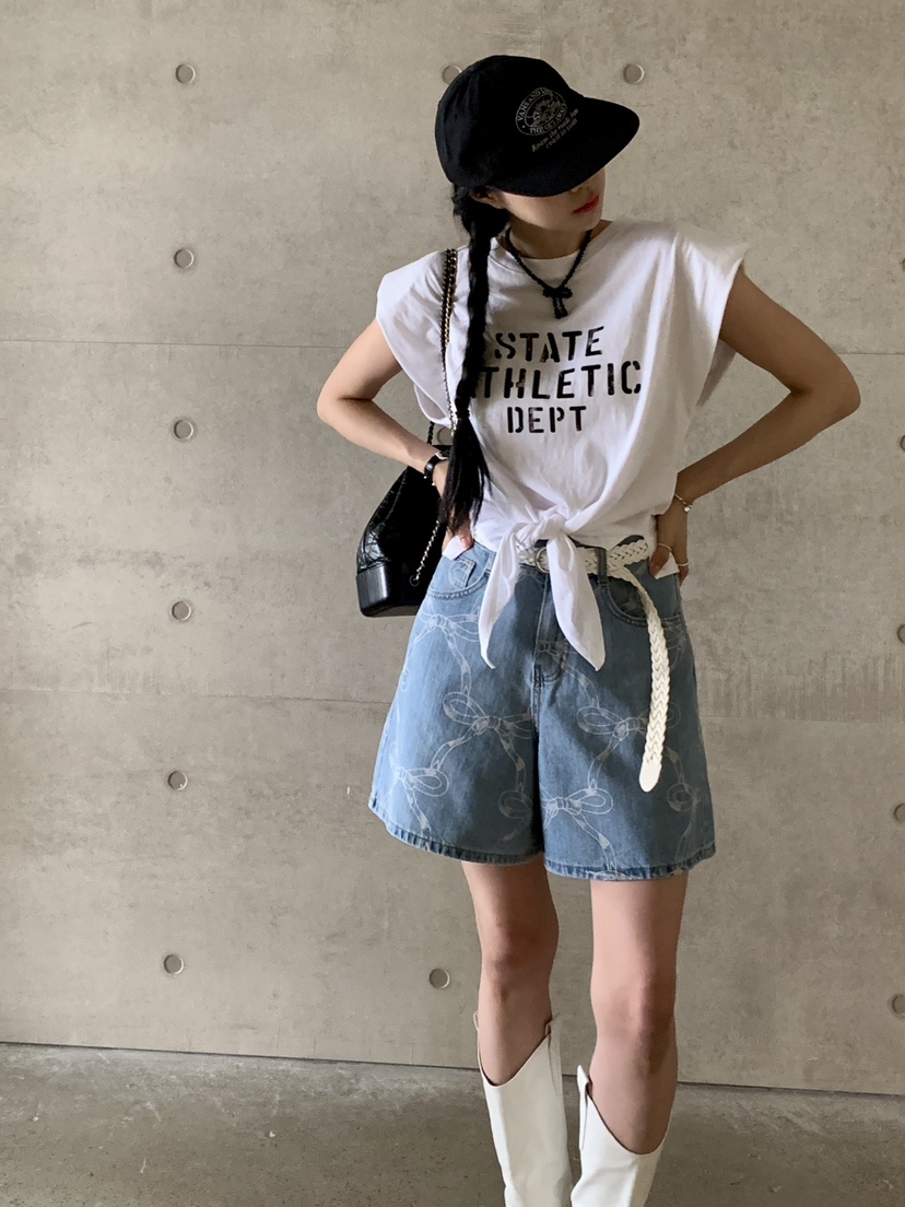 DAVICHI韓國直郵女裝新款休閑推薦人氣24春夏熱賣牛仔褲腰帶DAVICHI牛仔褲