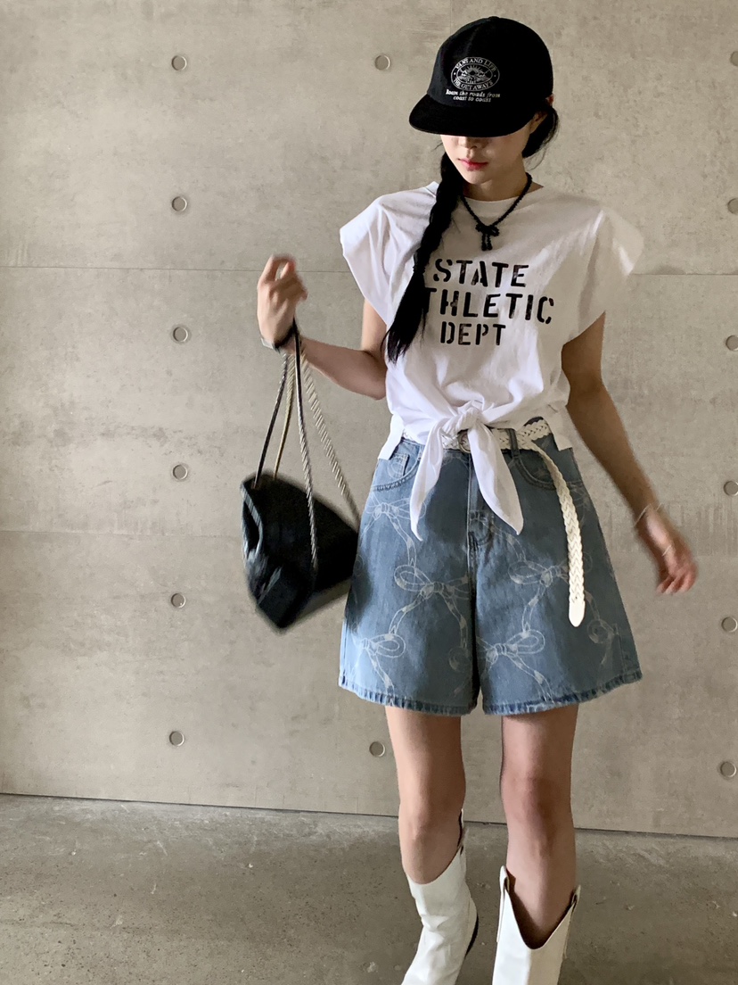 DAVICHI韓國直郵女裝新款休閑推薦人氣24春夏熱賣牛仔褲腰帶DAVICHI牛仔褲