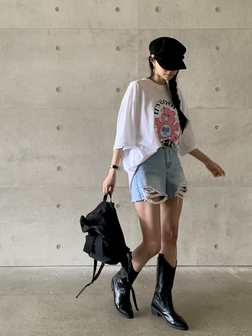 DAVICHI直郵韓國代購女裝新款休閑時尚24春夏職業牛仔褲腰帶DAVICHI牛仔褲