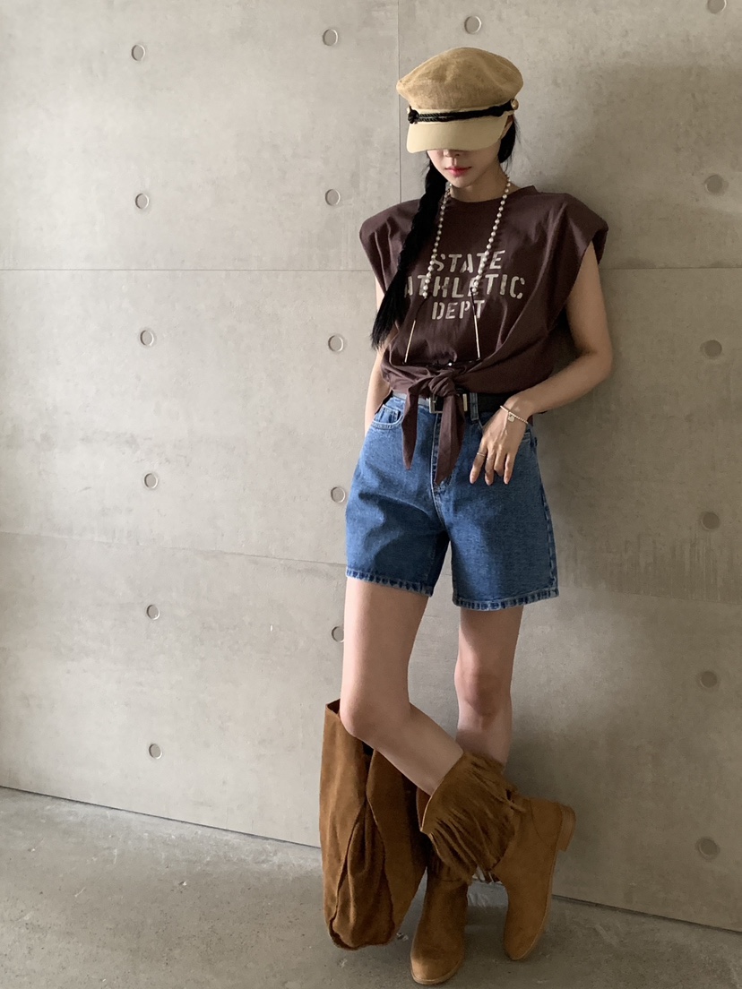 DAVICHI韓國直郵東大門實拍女裝新款休閑熱賣時尚牛仔褲腰帶DAVICHI牛仔褲