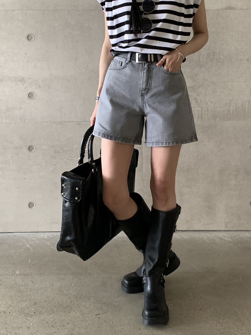 DAVICHI韓國直郵東大門實拍女裝新款休閑熱賣時尚牛仔褲腰帶DAVICHI牛仔褲