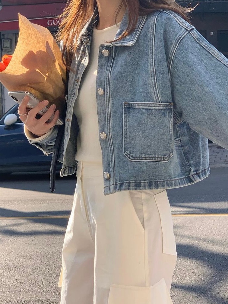 MARID韓國直郵女裝新品真品24春夏職業推薦時尚休閑夾克短款MAYBE&amp;CO夾克