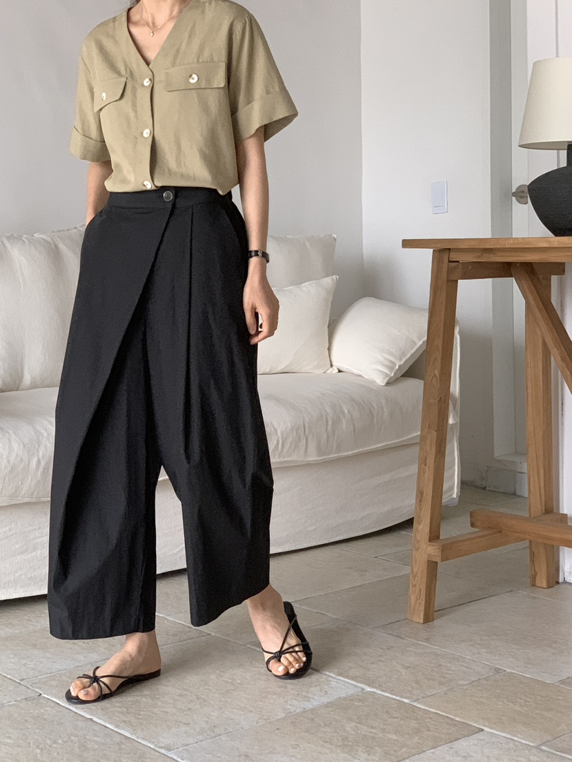 MARID韓國直郵女裝新款真品休閑24春夏人氣職業熱賣休閑褲MAYBE&amp;CO休閑褲