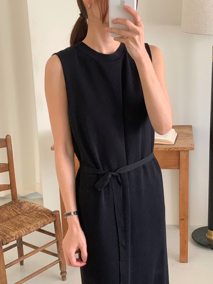 MARID韓國直郵東大門實拍女裝新款時尚推薦熱賣人氣連衣裙腰帶MAYBE&amp;CO連衣裙