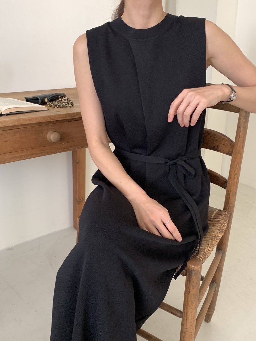 MARID韓國直郵東大門實拍女裝新款時尚推薦熱賣人氣連衣裙腰帶MAYBE&amp;CO連衣裙