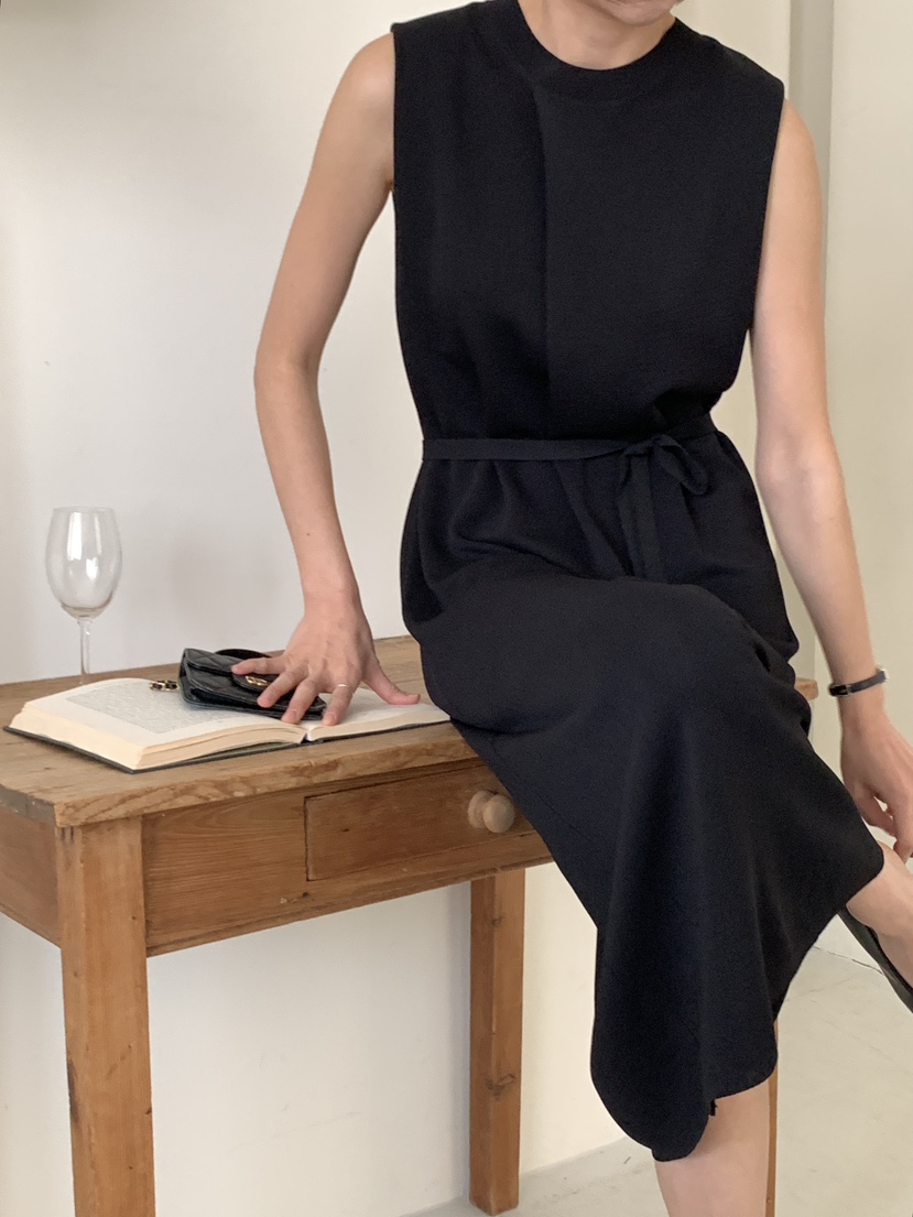 MARID韓國直郵東大門實拍女裝新款時尚推薦熱賣人氣連衣裙腰帶MAYBE&amp;CO連衣裙