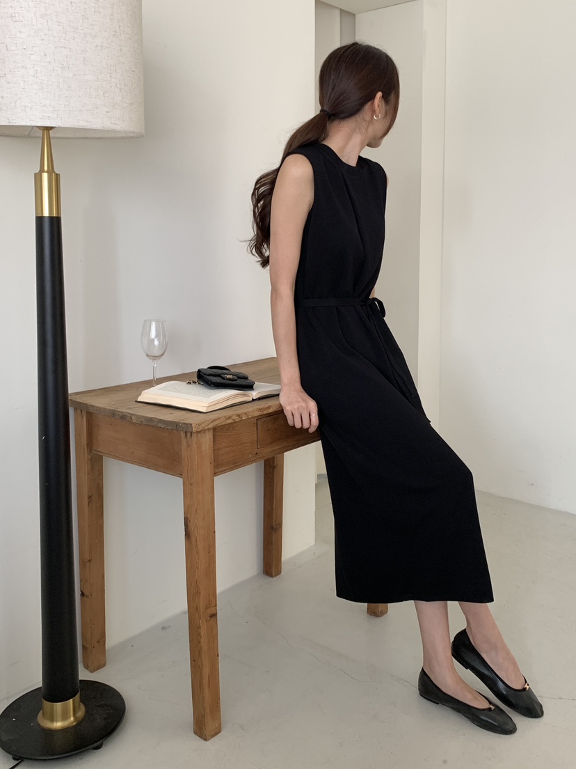 MARID韓國直郵東大門實拍女裝新款時尚推薦熱賣人氣連衣裙腰帶MAYBE&amp;CO連衣裙