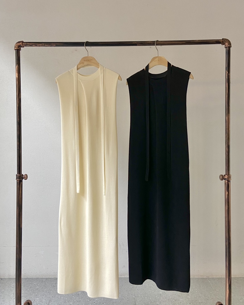 MARID韓國直郵東大門實拍女裝新款時尚推薦熱賣人氣連衣裙腰帶MAYBE&amp;CO連衣裙