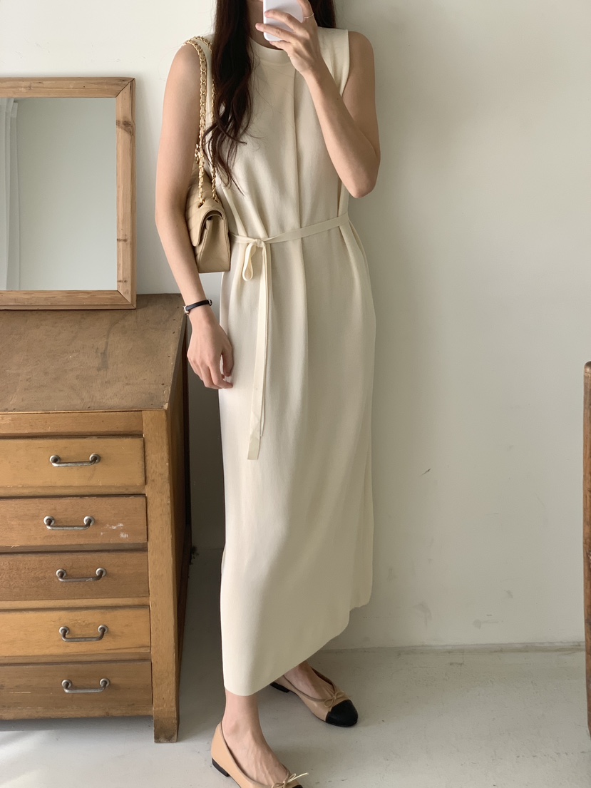 MARID韓國直郵東大門實拍女裝新款時尚推薦熱賣人氣連衣裙腰帶MAYBE&amp;CO連衣裙圖色1