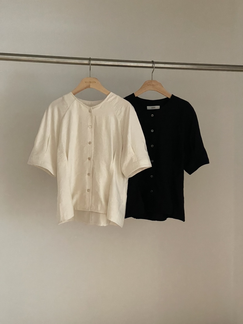 MARID直郵韓國代購女裝新款熱賣推薦時尚職業休閑襯衫蕾絲衫MAYBE&amp;CO襯衫/蕾絲衫