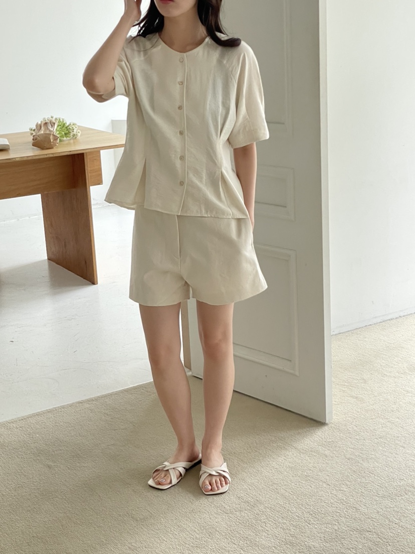 MARID直郵韓國代購女裝新款熱賣推薦時尚職業休閑襯衫蕾絲衫MAYBE&amp;CO襯衫/蕾絲衫