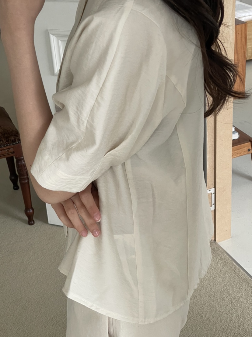 MARID直郵韓國代購女裝新款熱賣推薦時尚職業休閑襯衫蕾絲衫MAYBE&amp;CO襯衫/蕾絲衫