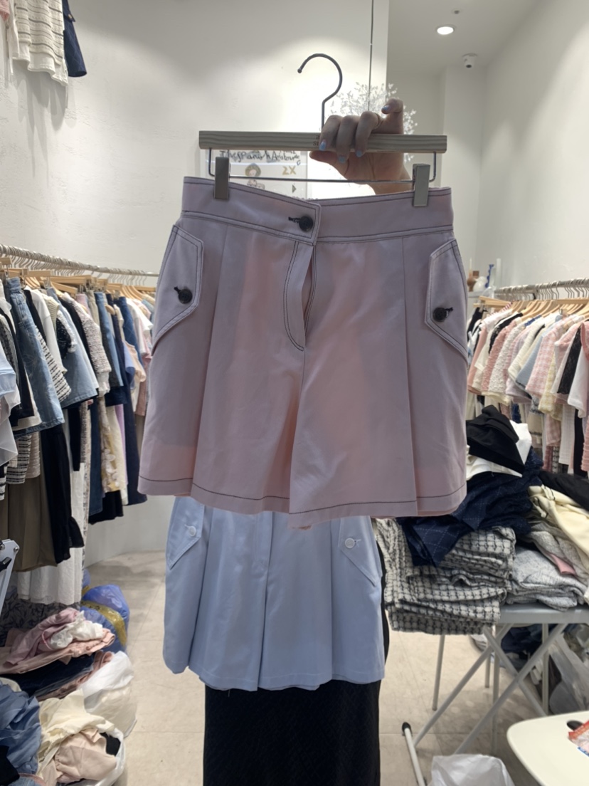 ABLE STUDIO韓國直郵東大門代購女裝新品時尚熱賣24春夏短褲CONFETTI短褲圖色1