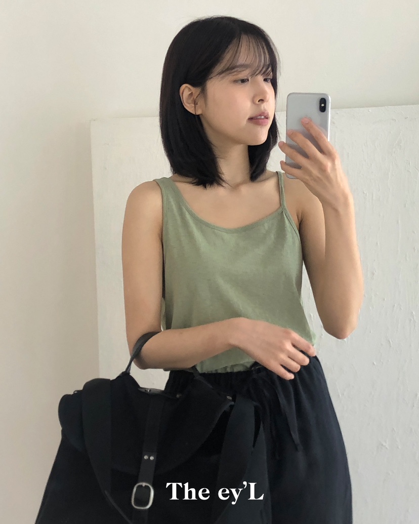 EYL/ALIVE INDUSTRY直郵韓國代購女裝新款職業24春夏吊帶背心EYL/Lenil/ALIVE INDUSTRY吊帶/背心