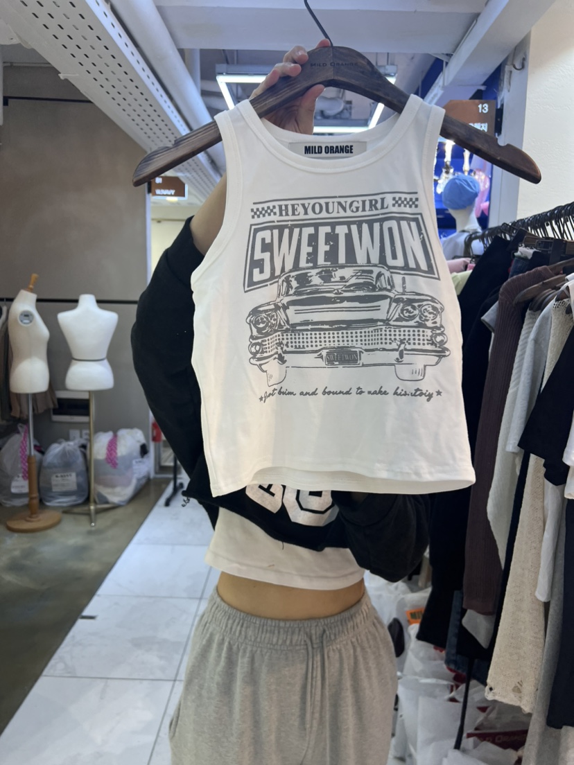 MILD ORANGE韓國直郵東大門代購女裝新品職業真品吊帶背心MILD ORANGE吊帶/背心圖色1