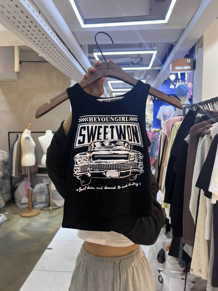 MILD ORANGE韓國直郵東大門代購女裝新品職業真品吊帶背心MILD ORANGE吊帶/背心圖色2