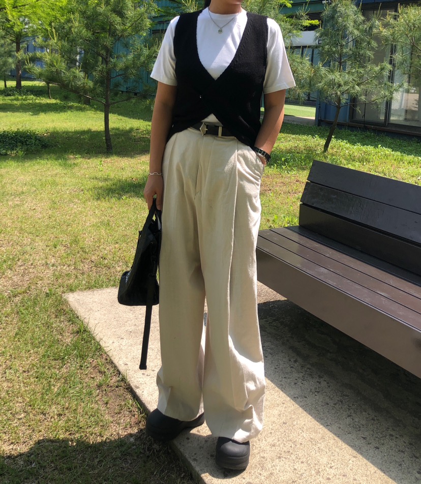 PAIRING直郵韓國代購女裝新品真品休閑熱賣時尚吊帶背心亞麻PAIRING吊帶/背心