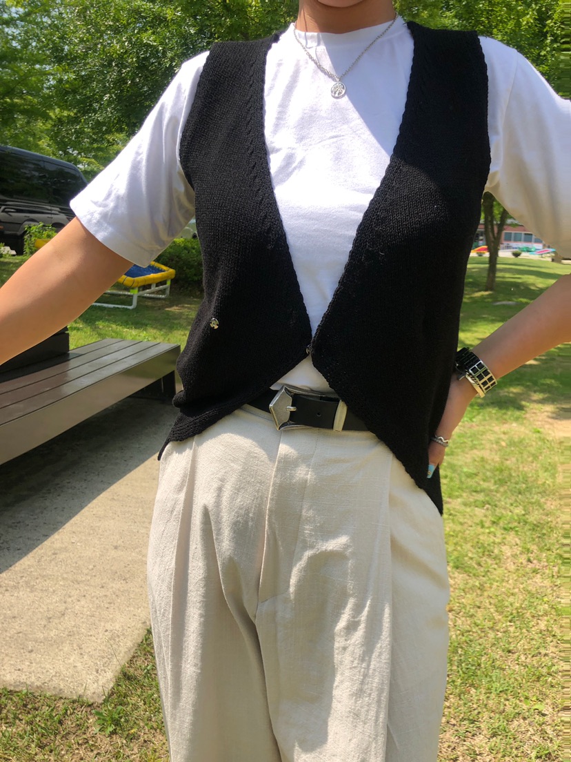 PAIRING直郵韓國代購女裝新品真品休閑熱賣時尚吊帶背心亞麻PAIRING吊帶/背心