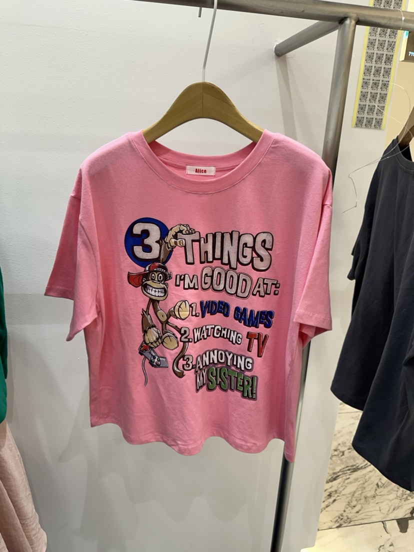 plat/ALICE N GIA韓國直郵東大門代購女裝新品時尚休閑T恤Platseoul/ALICE N GIAT恤圖色3