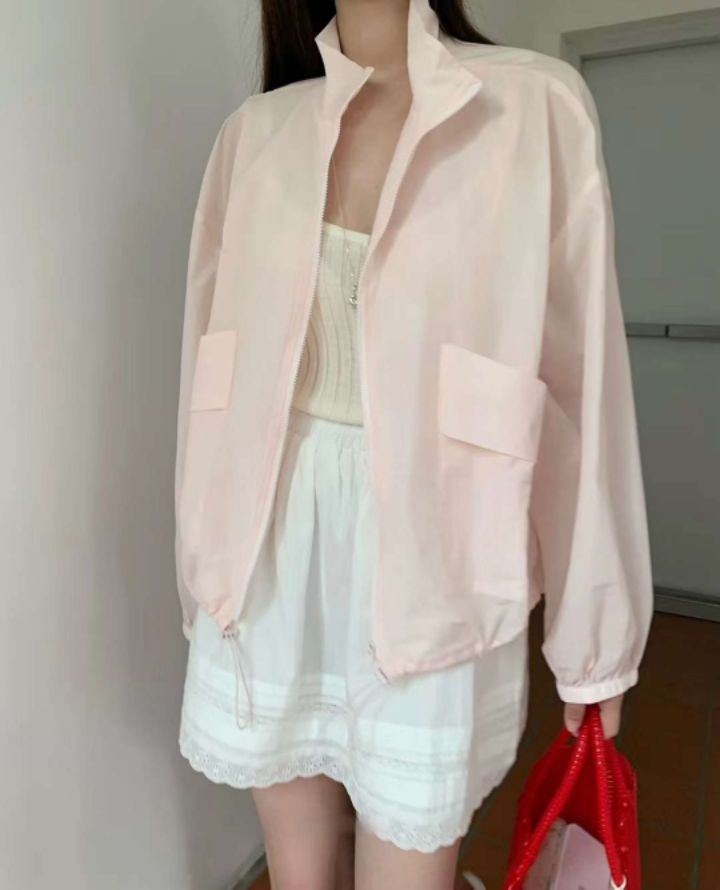 STAY HERE韓國直郵東大門代購女裝新品休閑職業推薦時尚夾克LOVE SOME-OT夾克