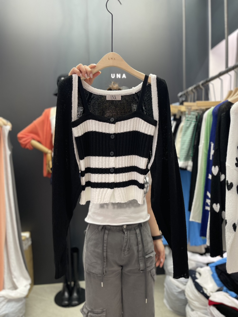 UNA直郵韓國代購女裝新品人氣職業休閑時尚真品推薦熱賣套裝THEMAY/UNA套裝圖色3