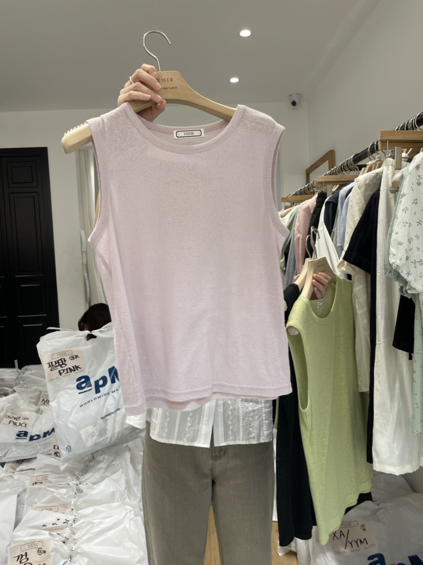 VENIR直郵韓國代購女裝新款熱賣職業時尚24春夏真品吊帶背心VENIR-a吊帶/背心