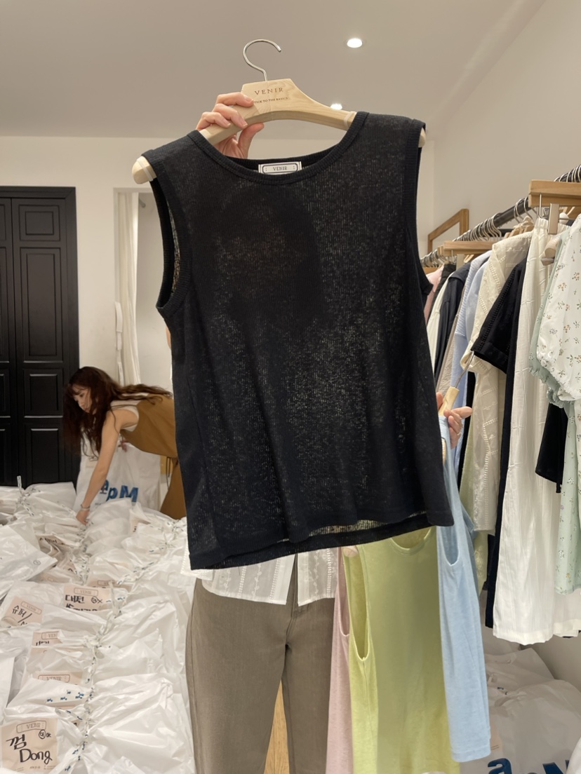 VENIR直郵韓國代購女裝新款熱賣職業時尚24春夏真品吊帶背心VENIR-a吊帶/背心圖色3