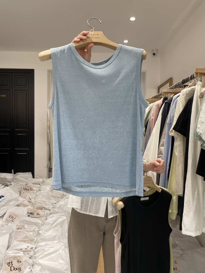 VENIR直郵韓國代購女裝新款熱賣職業時尚24春夏真品吊帶背心VENIR-a吊帶/背心圖色4