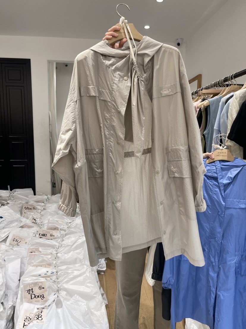 VENIR韓國直郵東大門代購女裝新品時尚真品人氣職業長款風衣VENIR-a長款風衣圖色2