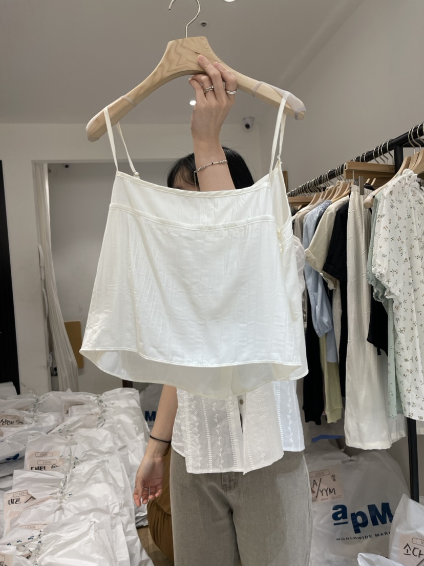 VENIR直郵韓國代購女裝新品休閑職業真品人氣熱賣24春夏吊帶背心VENIR-a吊帶/背心