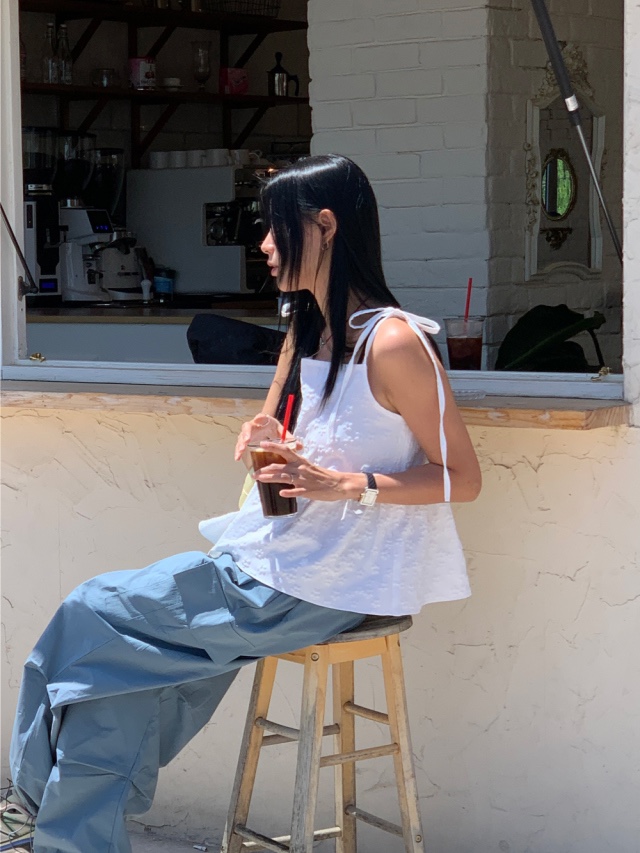 BONHEUR直郵韓國代購女裝新品人氣職業時尚24春夏吊帶背心CHARMING吊帶/背心