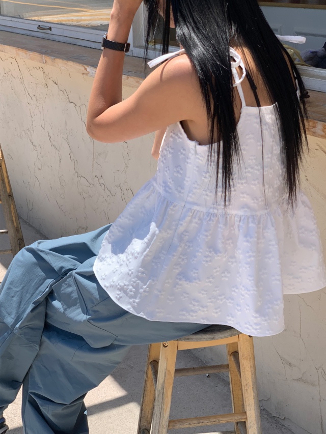 BONHEUR直郵韓國代購女裝新品人氣職業時尚24春夏吊帶背心CHARMING吊帶/背心