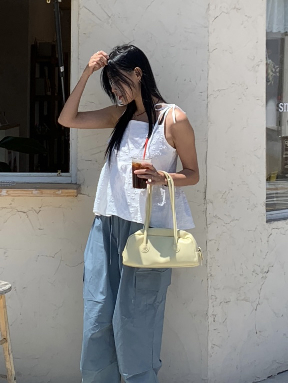 BONHEUR直郵韓國代購女裝新品人氣職業時尚24春夏吊帶背心CHARMING吊帶/背心